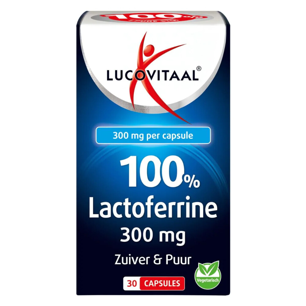 2x Lucovitaal 100% Lactoferrine 300 mg 30 capsules