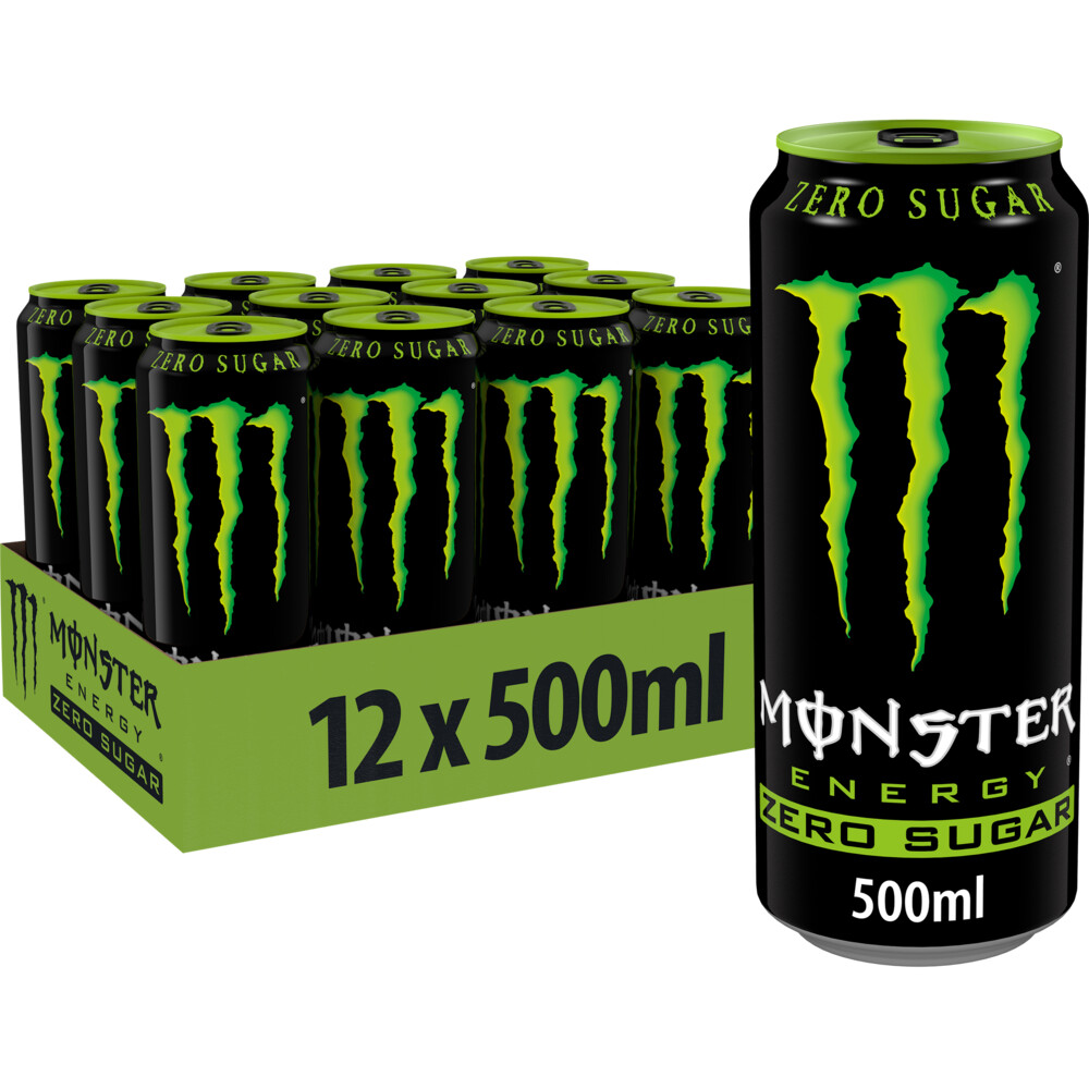 Monster Energy Regular Green Zero 12 x 500 ml