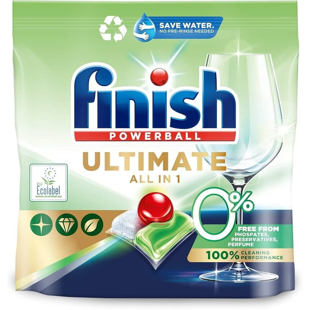 Finish Ultimate All in 1 Vaatwastabletten 0% 30 stuks