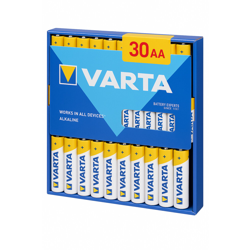 3x Varta Batterijen Aa Blister 30 Stuks