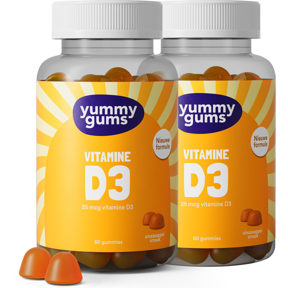 2x Yummygums Vitamine D3 60 gummies