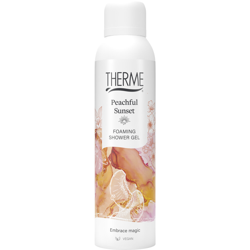 6x Therme Peachful Sunset Foaming Shower Gel 200 ml