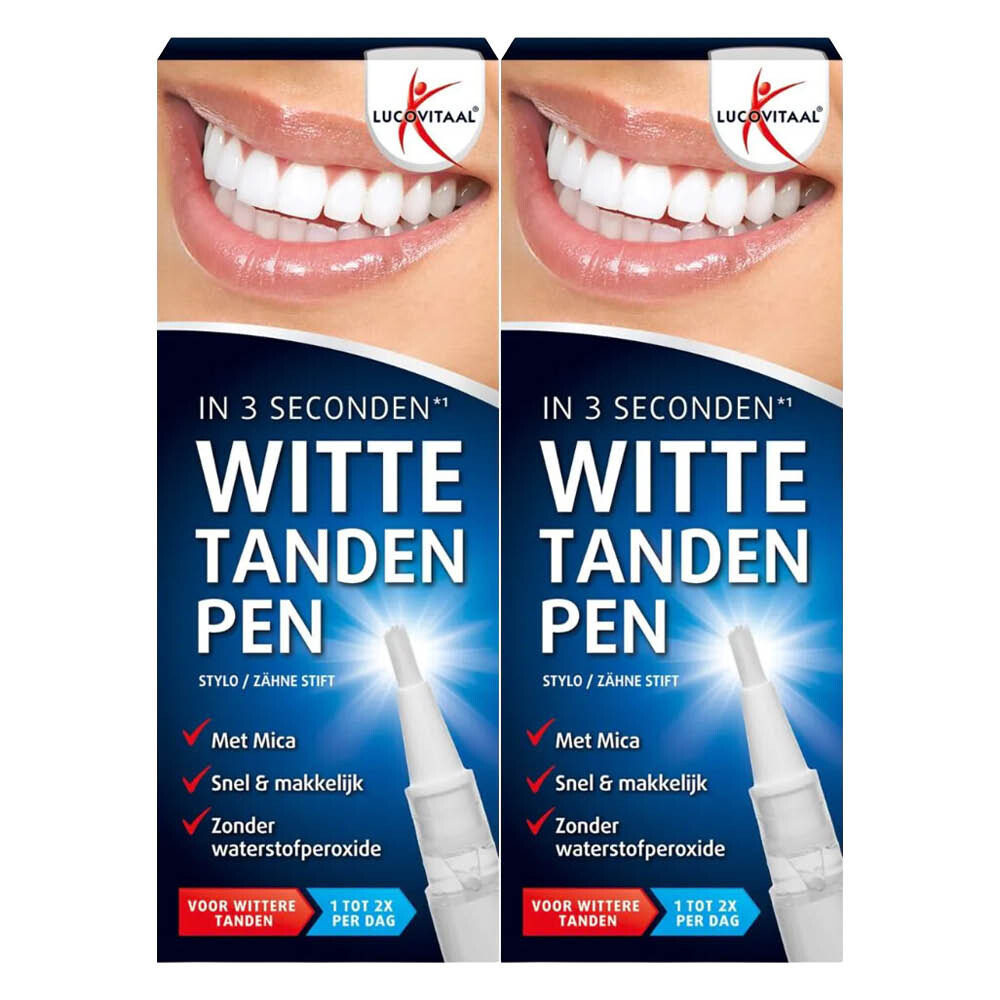 2x Lucovitaal Witte Tanden Pen 2 ml