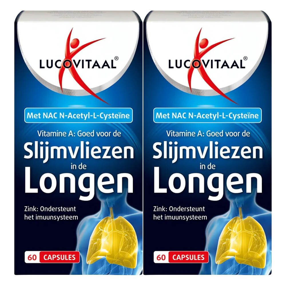 2x Lucovitaal Slijmvliezen in de Longen 60 capsules