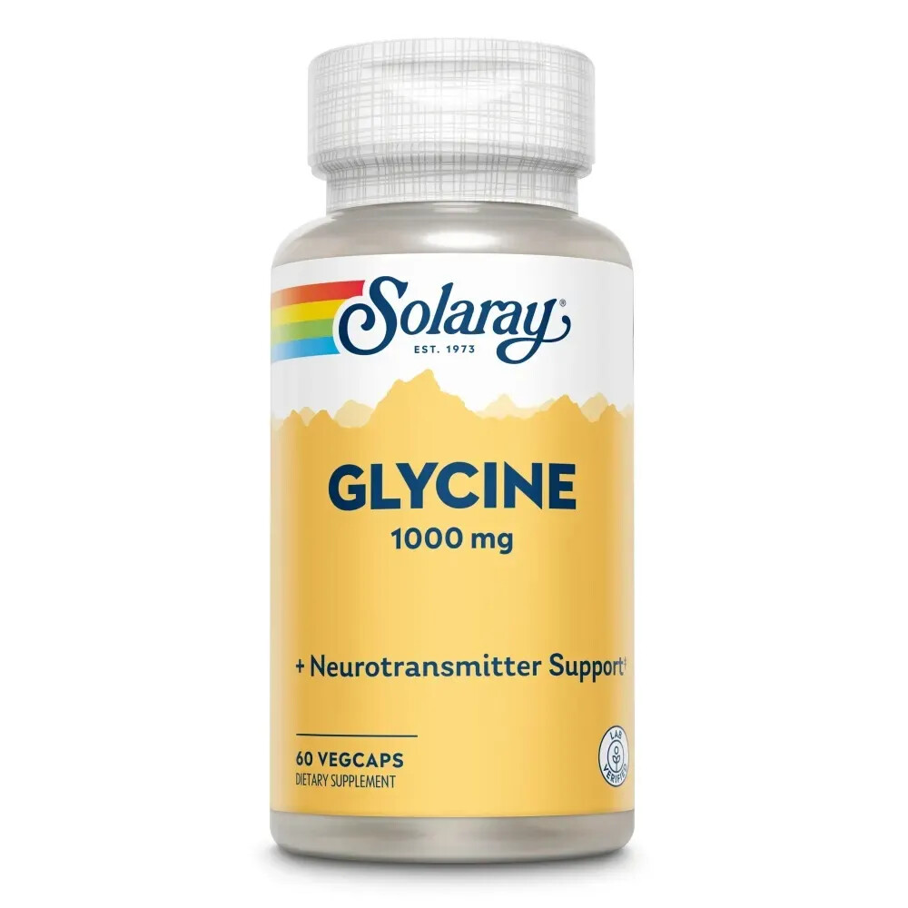 Gratis Verzending: 2x Solaray Glycine 1000 mg 60 vegacapsules