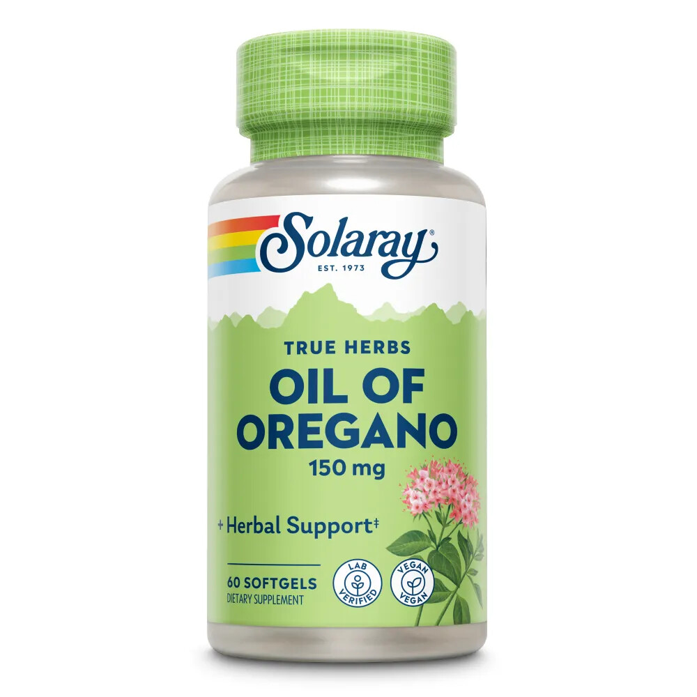 2x Solaray Oregano Olie 60 capsules