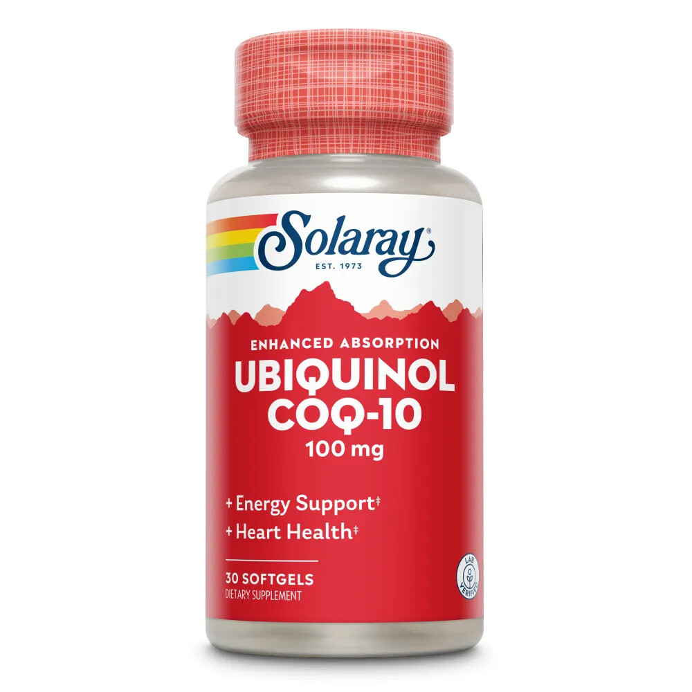 Solaray Ubiquinol Co-Enzym Q10 100mg 30 softgels