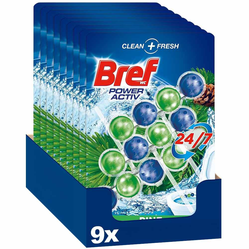 9x Bref Toiletblok Active Pine 3 stuks