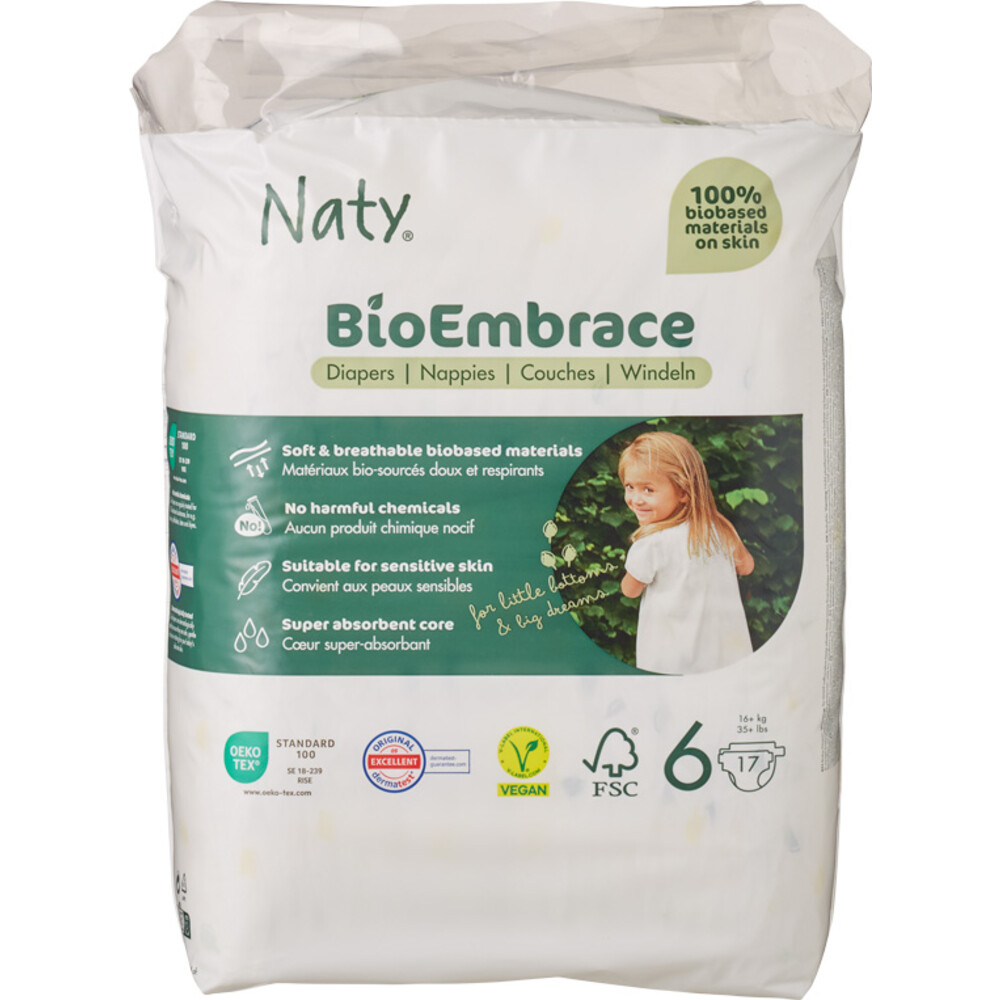 Naty Luiers Maat 6 (16+ kg) 17 stuks