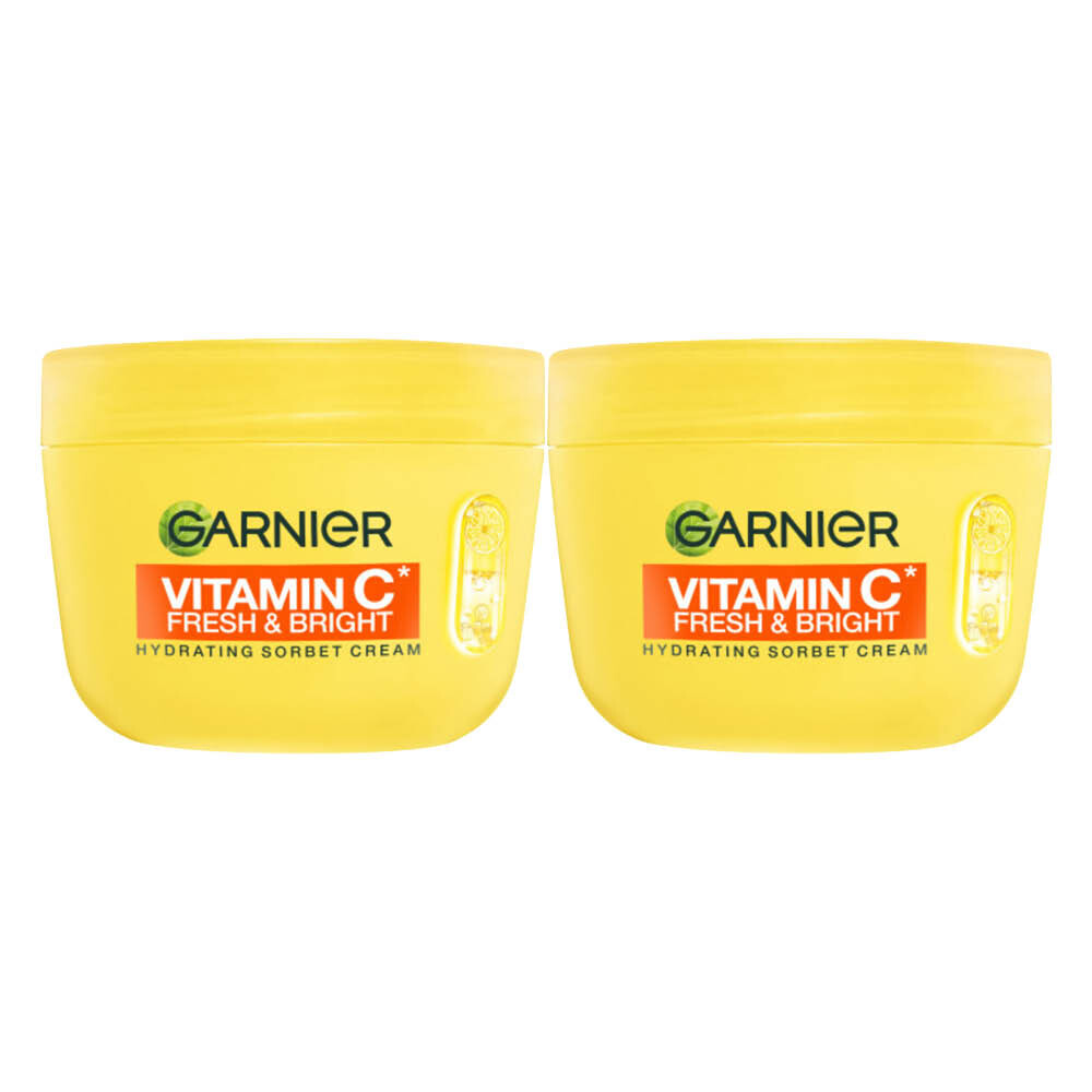 2x Garnier Vitamine C Fresh & Bright Hydraterende Sorbet Crème 85 ml