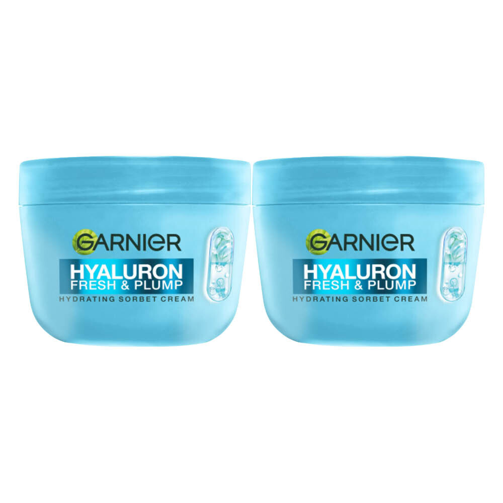 2x Garnier Hyaluron Fresh & Plump Hydraterende Sorbet Crème 85 ml