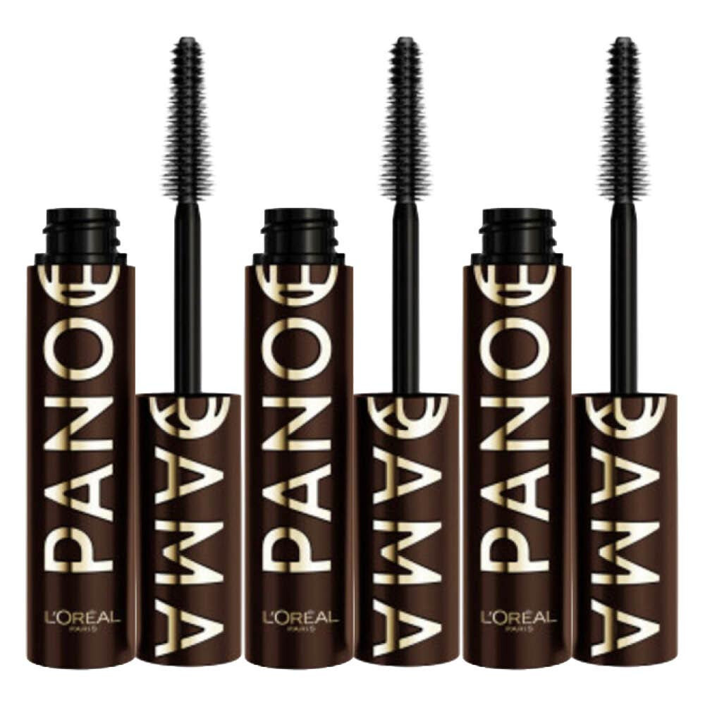 3x L'Oréal Panorama Mascara Chromatic Brown 8 ml