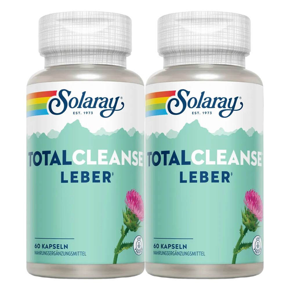 2x Solaray Total Cleanser Lever 60 capsules