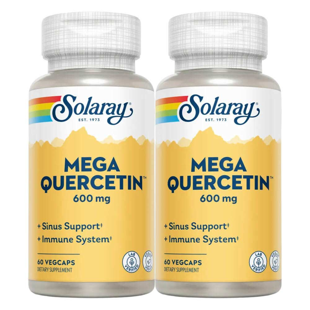 2x Solaray Mega Quercetine 600mg 60 vegacapsules