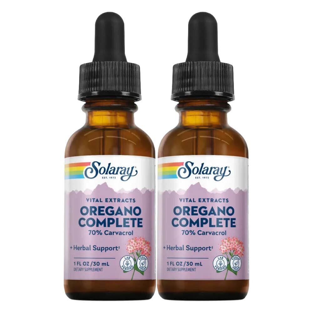 2x Solaray Oregano Complete 30 ml