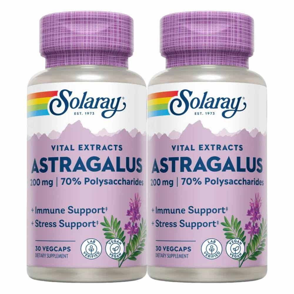2x Solaray Astragalus-Extract 30 vegacapsules