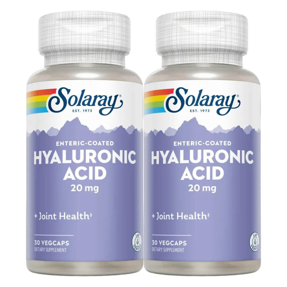 2x Solaray Hyaluronzuur 20mg 30 vegacapsules