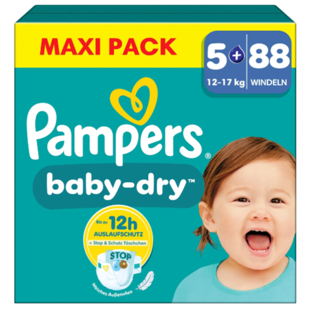Pampers Baby Dry Luiers Maat 5+ (12-17kg) 88 stuks