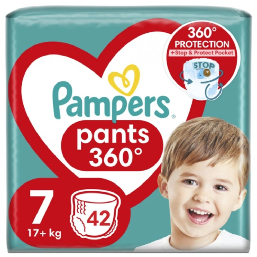 2x Pampers Luierbroekjes Maat 7 (17+kg) 42 stuks