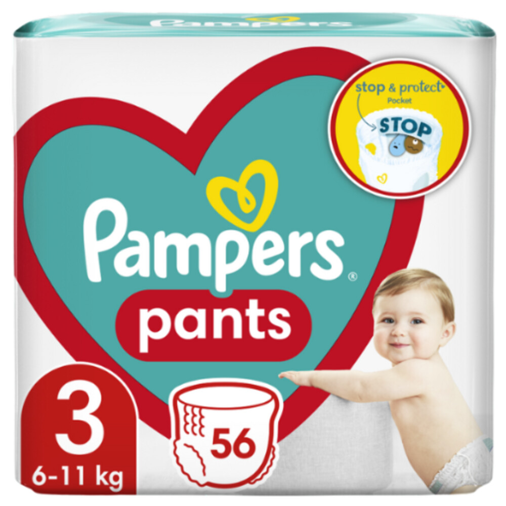 2x Pampers Luierbroekjes Maat 3 (6-11kg) 56 stuks
