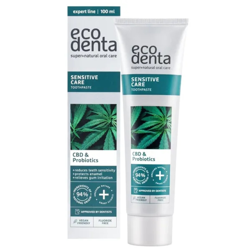 Ecodenta Sensitive Tandpasta CBD&Probiotica 100 ml
