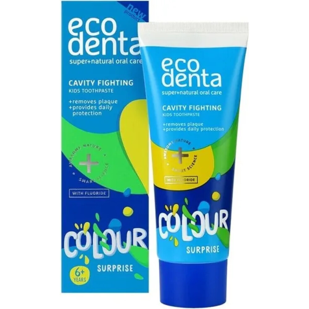 Ecodenta Caries Fighting Tandpasta Kind Colour Suprise 75 ml