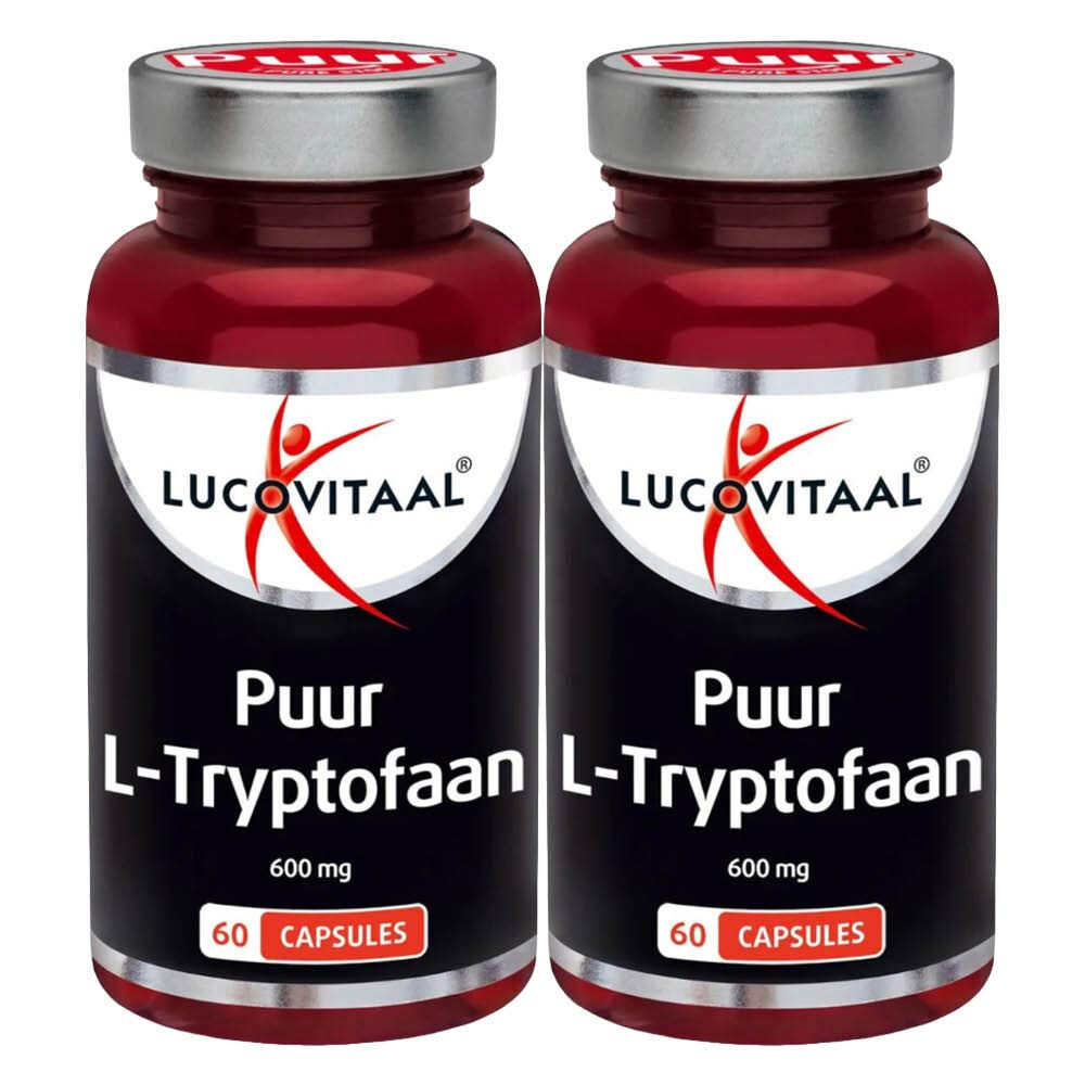 2x Lucovitaal L-Tryptofaan Puur 600mg 60 capsules