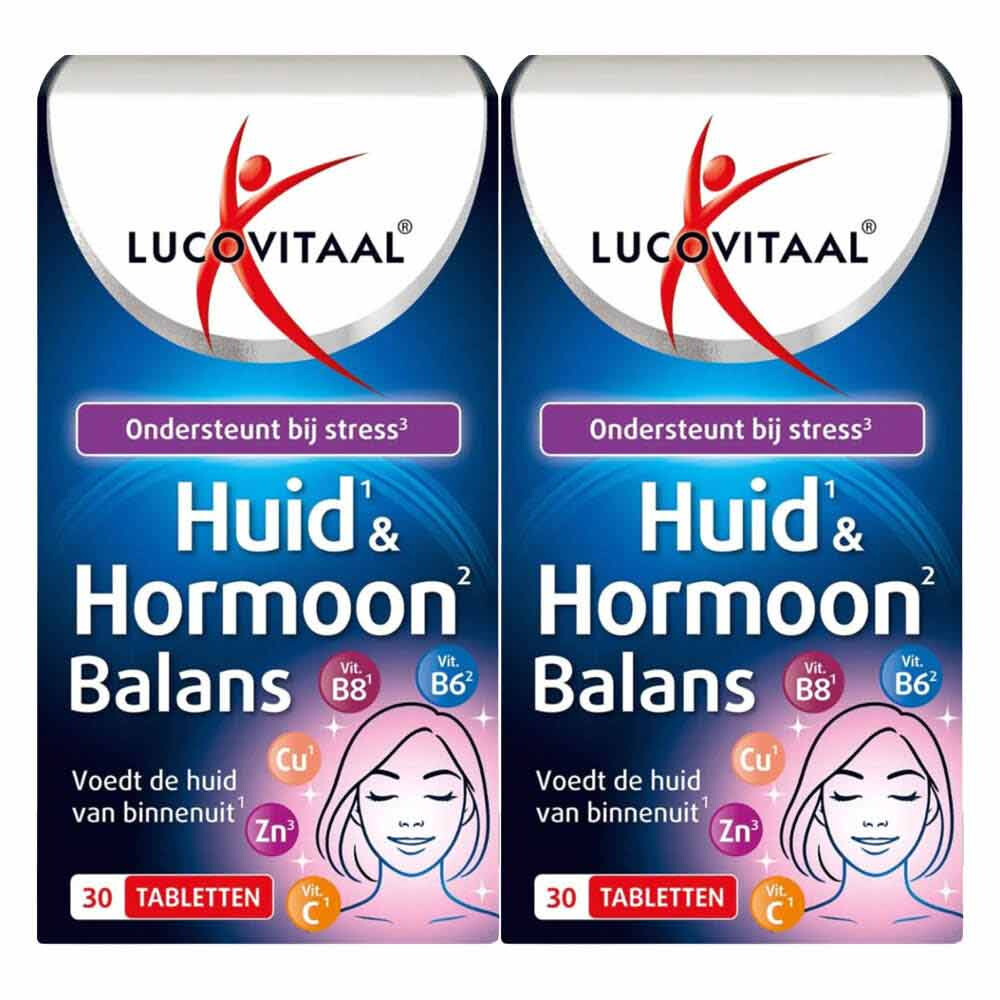 2x Lucovitaal Huid&Hormoon Balans 30 tabletten