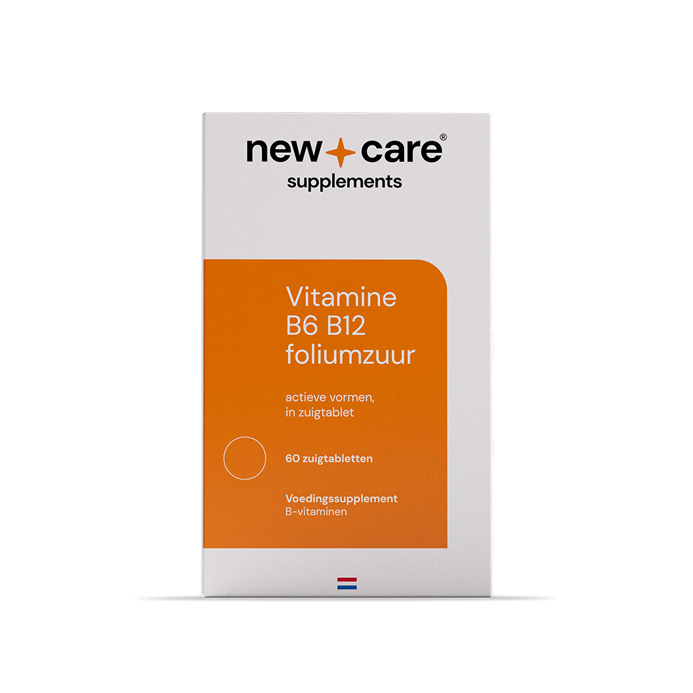 New Care Vitamine B6 B12 Foliumzuur 60 zuigtabletten