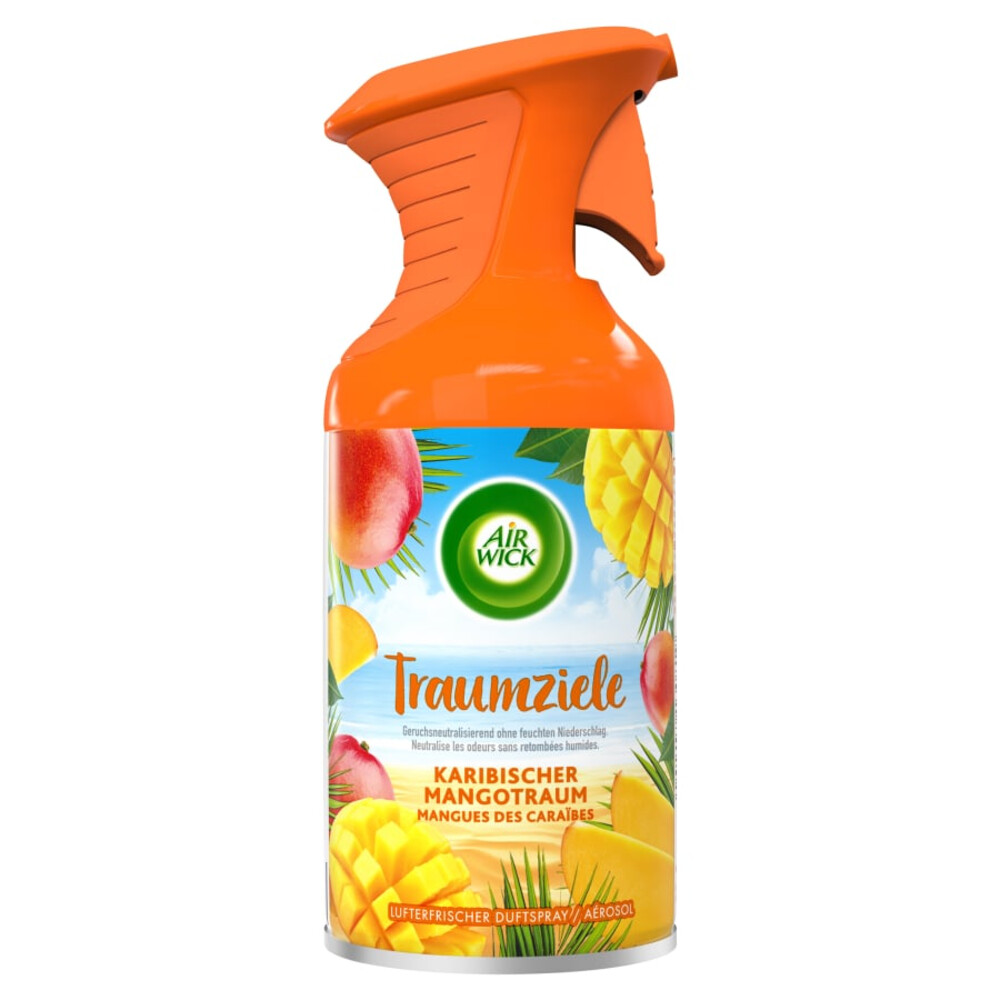 6x Air Wick Pure Luchtverfrisser Caribbean Mango 250 ml