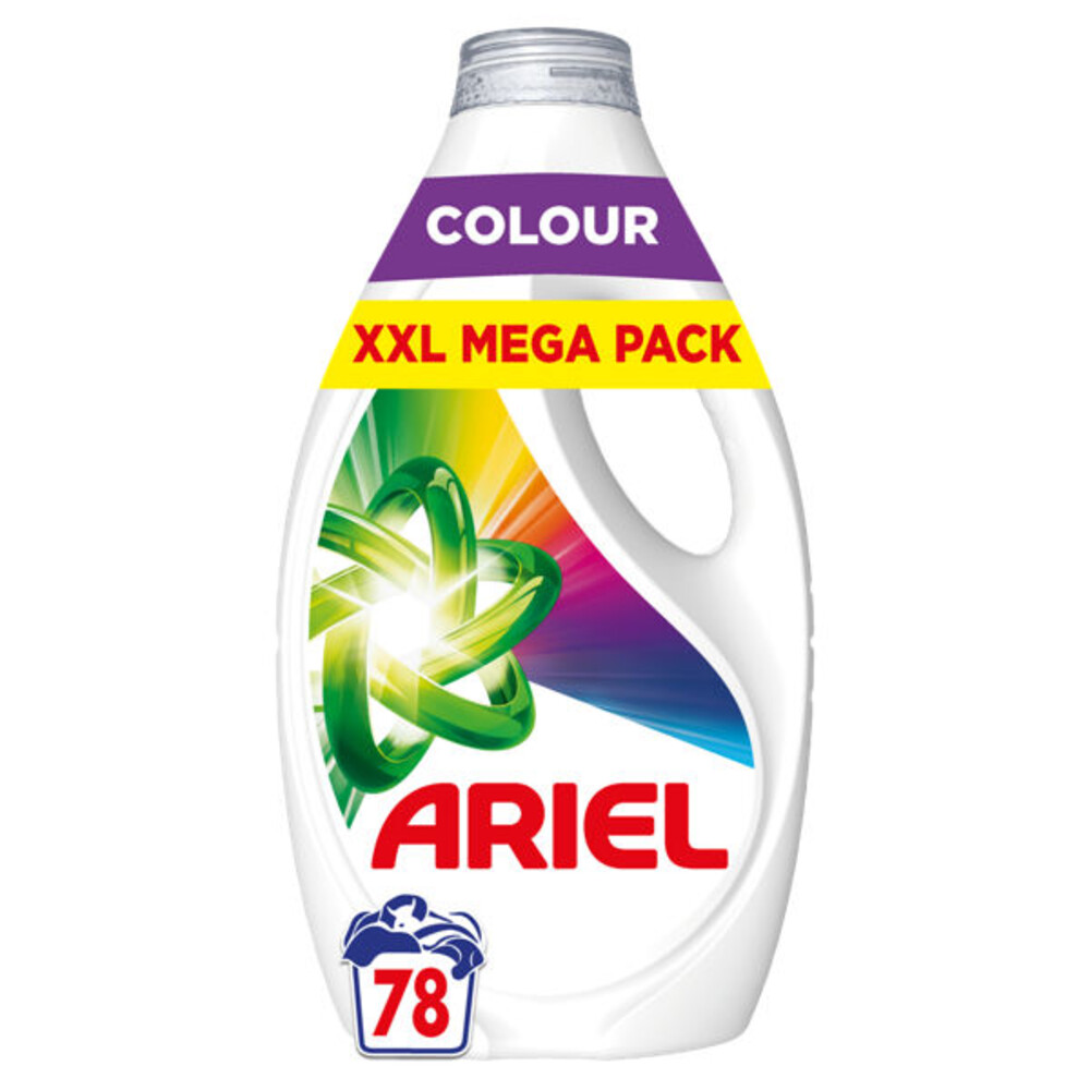 4x Ariel Vloeibaar Wasmiddel Color 78 Wasbeurten 2418 ml