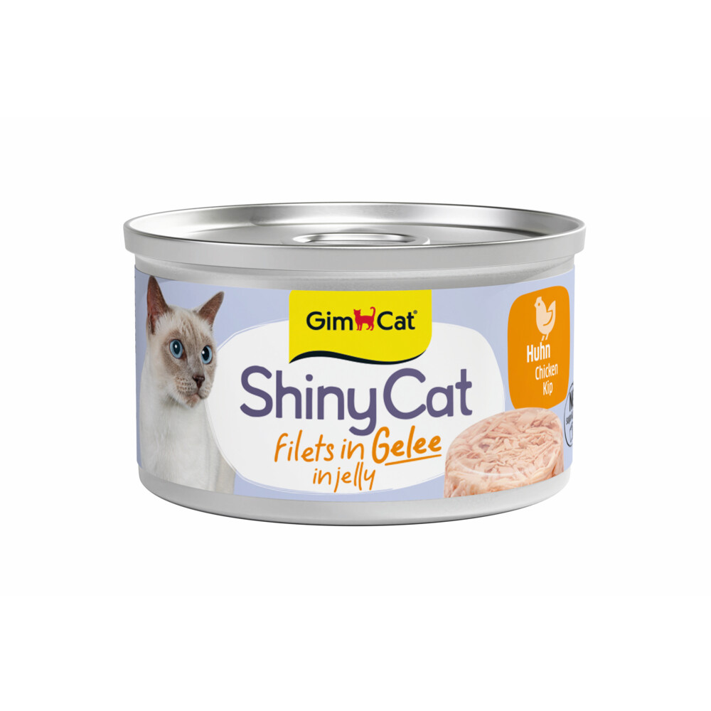 GimCat Kattenvoer Nat ShinyCat Filets in Jelly Kip 70 gr