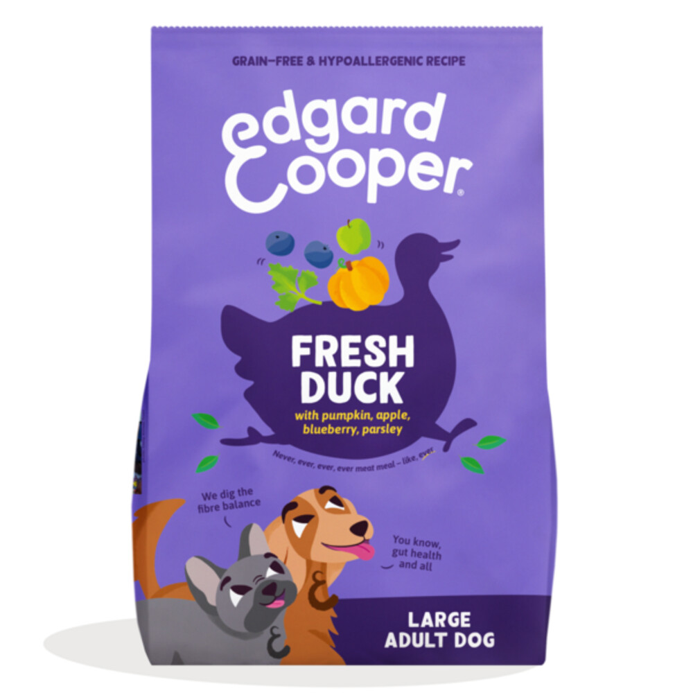Edgard&Cooper Hondenvoer Droog Adult Large Eend 12 kg