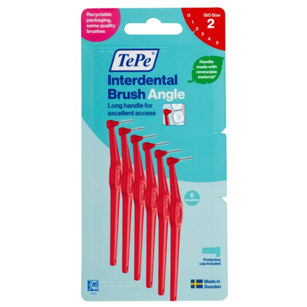 TePe Angle Interdentale Ragers 0,5 mm Rood 6 stuks
