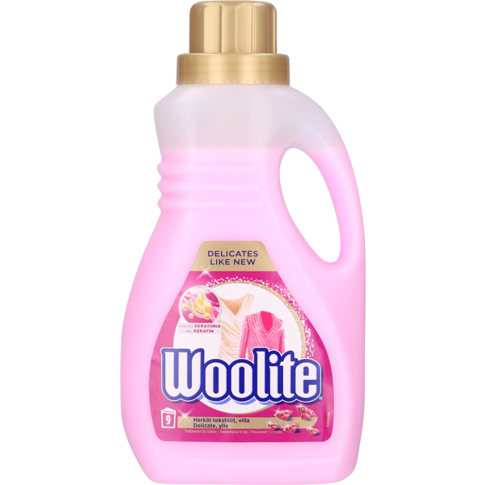 6x Woolite Wasmiddel Alle Textiel 33 wasbeurten 1 liter