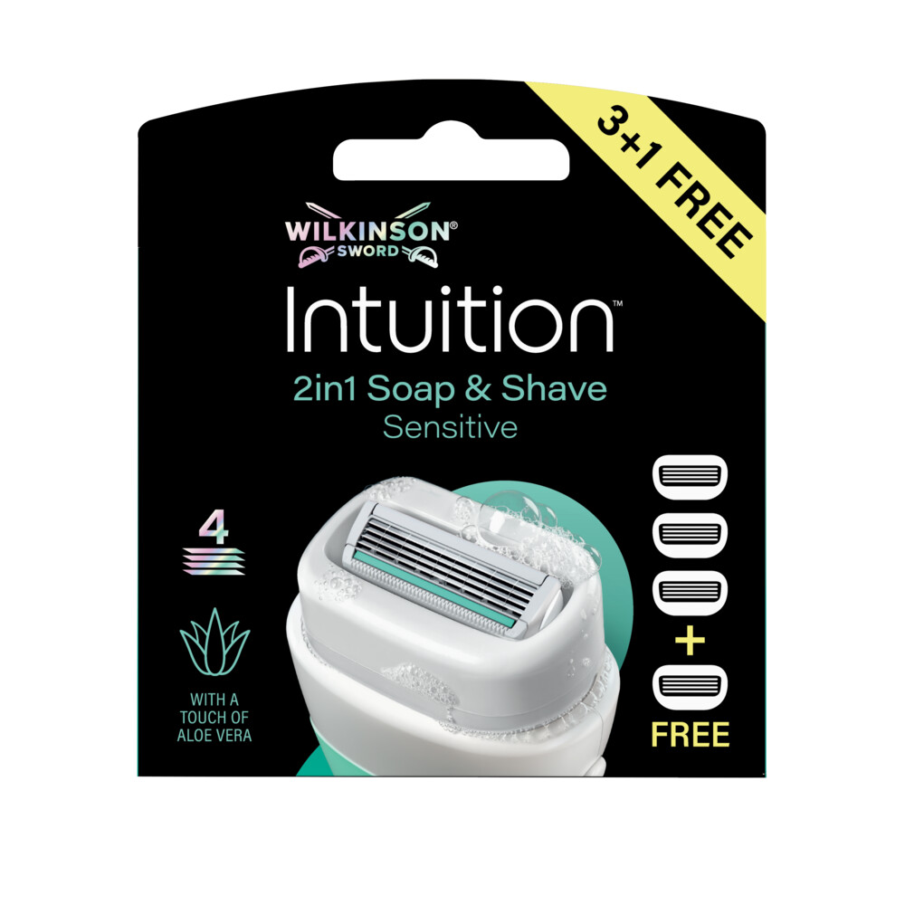 Wilkinson Intuition 2in1 Soap And Shave Navulmesjes 4 Stuks