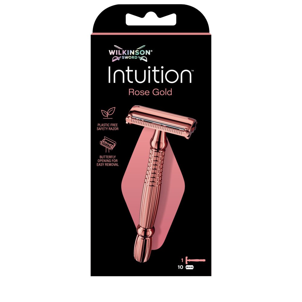 Wilkinson Intuition Rose Gold Scheersysteem + Navulmesjes 10 stuks