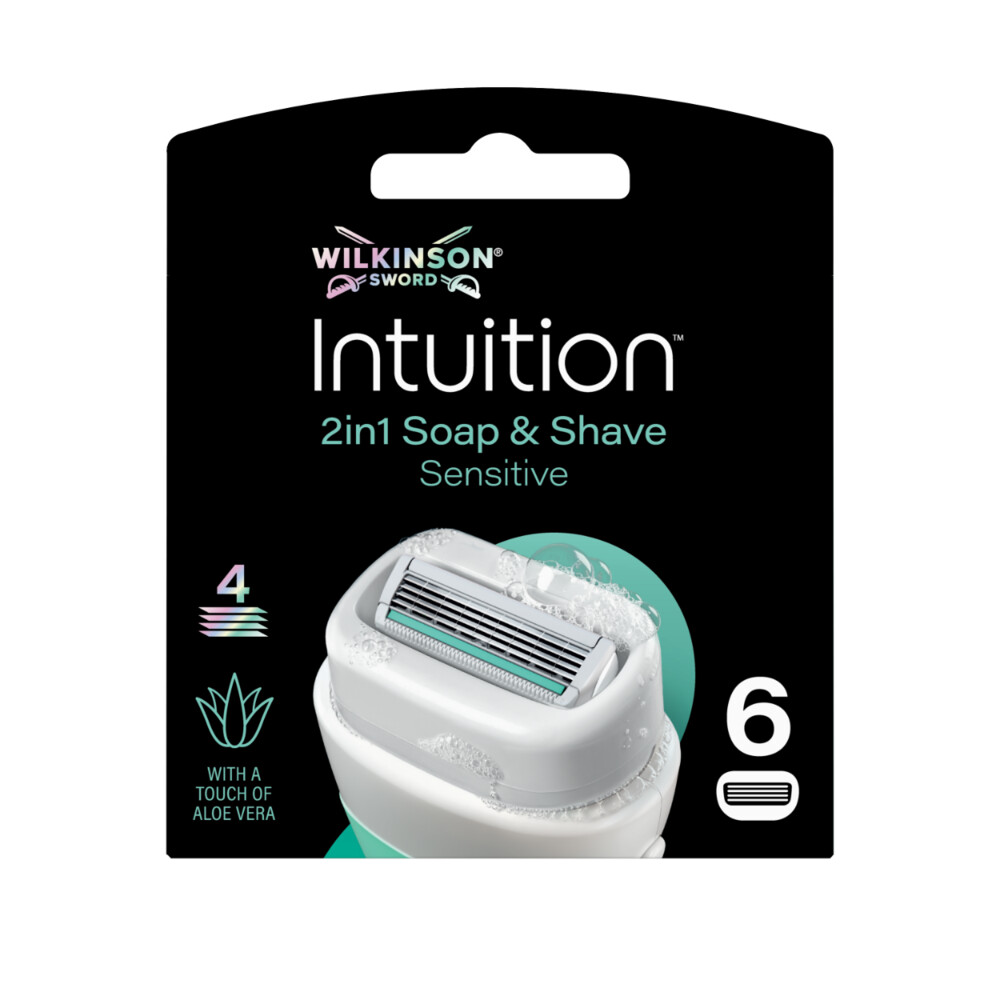 Wilkinson Intuition 2in1 Soap And Shave Navulmesjes 6 Stuks