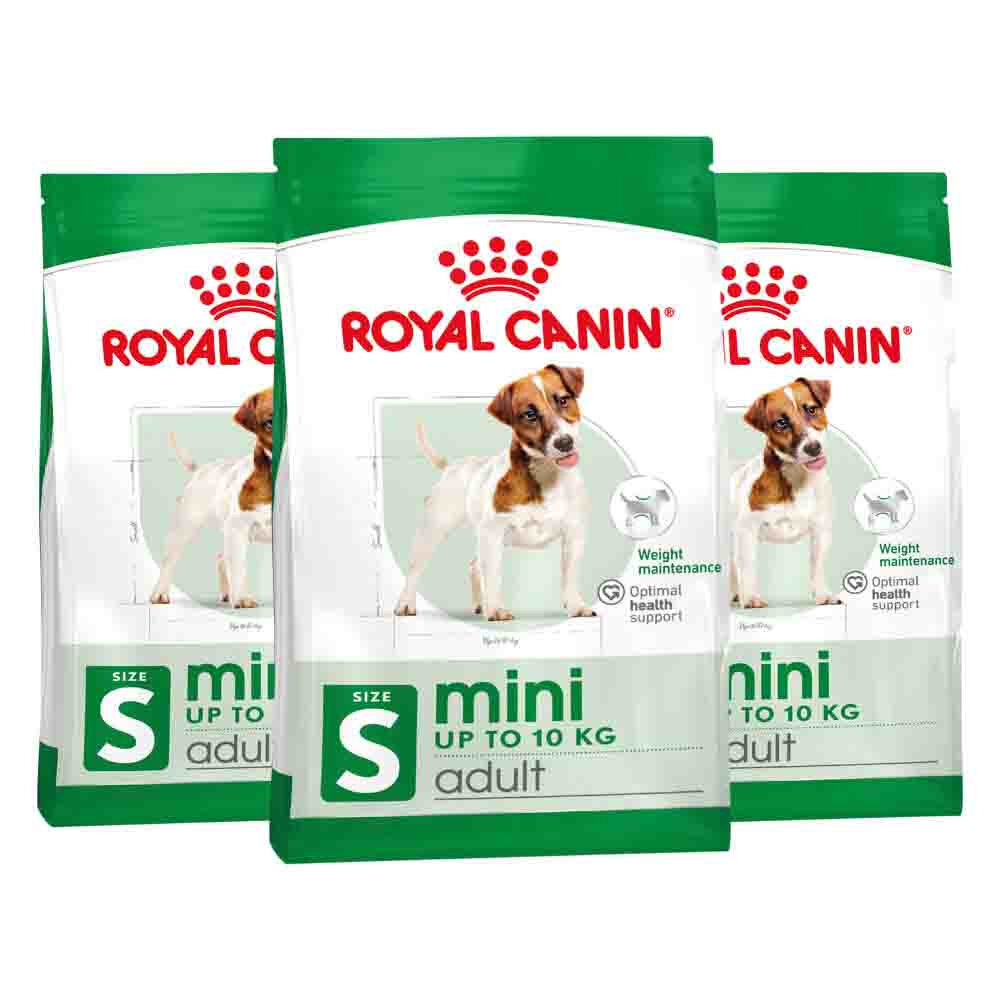 3x Royal Canin Hondenvoer Droog Mini Adult 2 kg