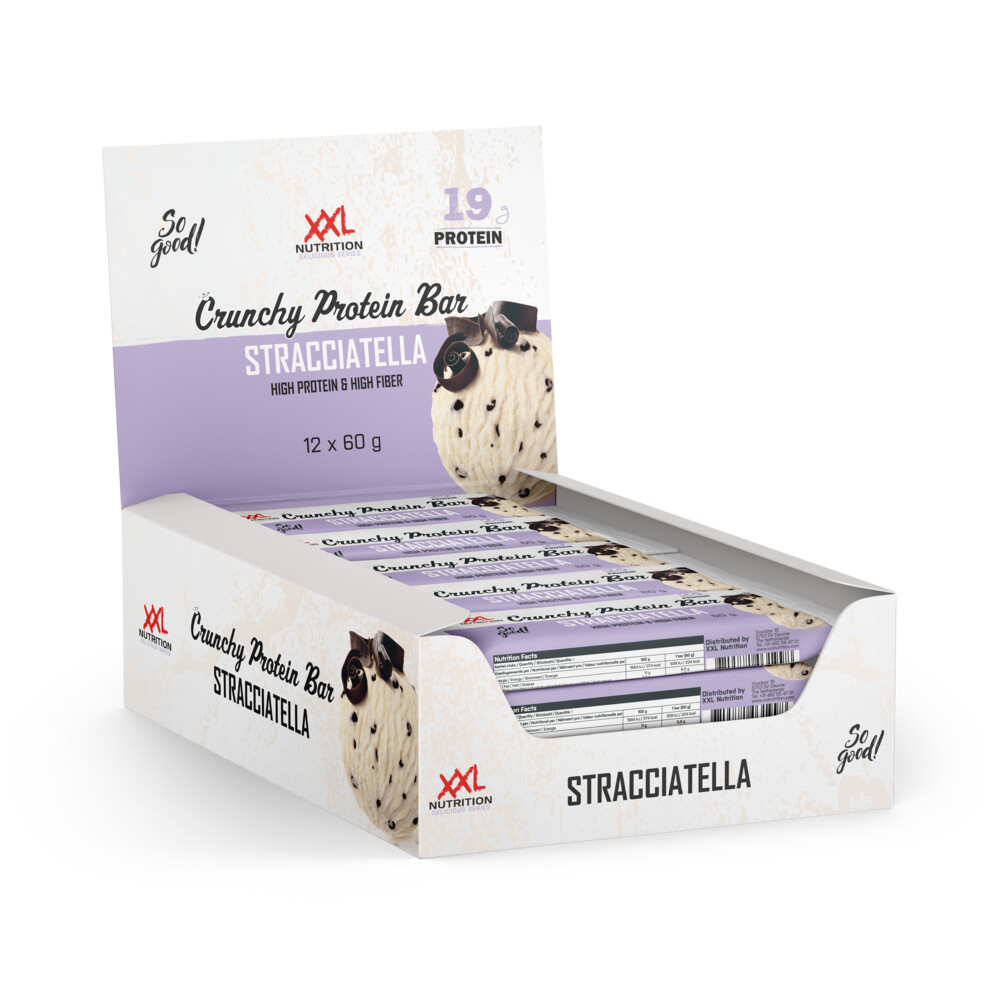 Xxl Nutrition Crunchy Protein Bar Straciatella 12 X 60 Gr