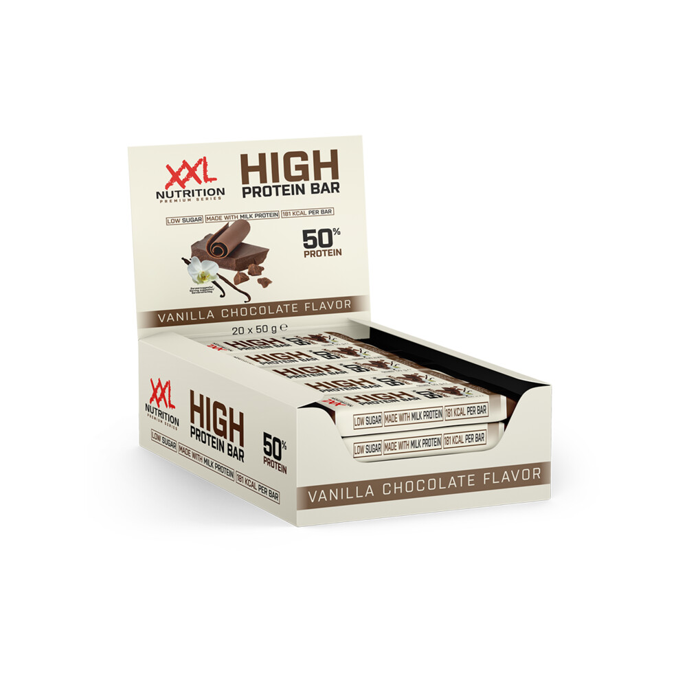 XXL Nutrition High Protein Bar 2.0 Vanille Chocolate 20 x 50 gr