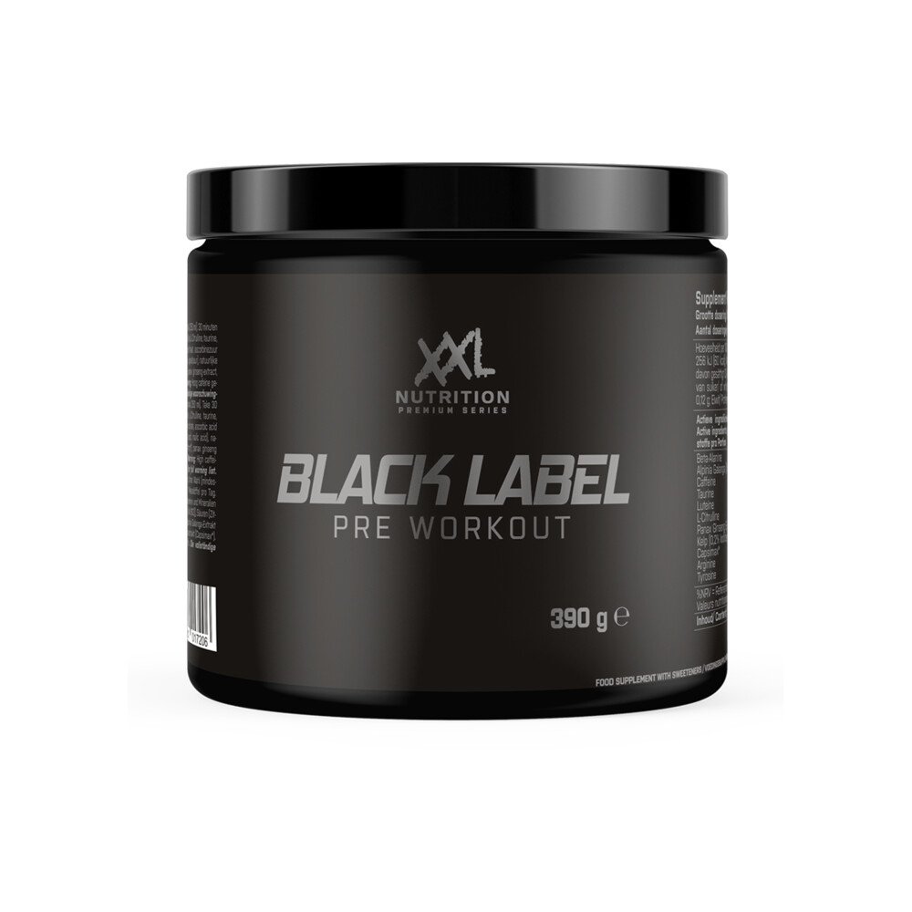 Xxl Nutrition Black Label Pre Workout Apple Pear 390 Gr