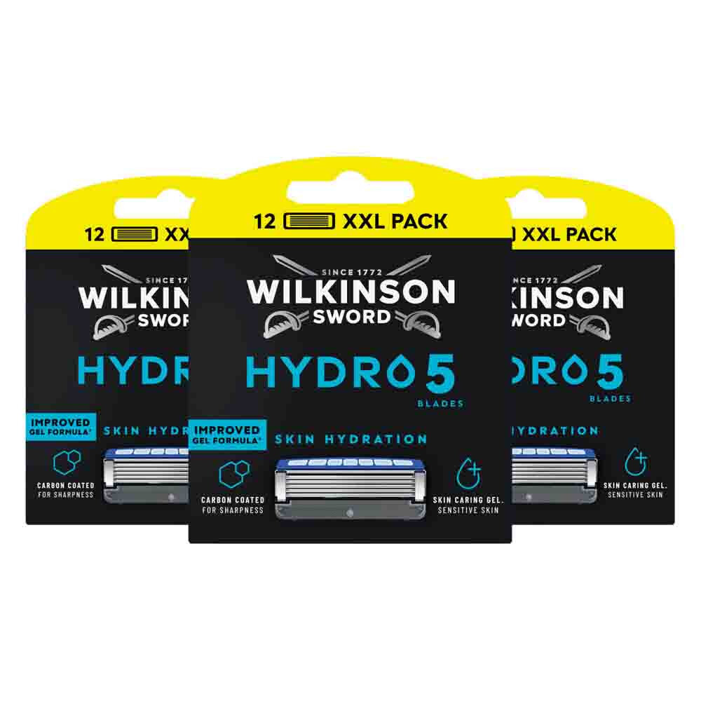 3x Wilkinson Hydro 5 Navulmesjes 12 stuks