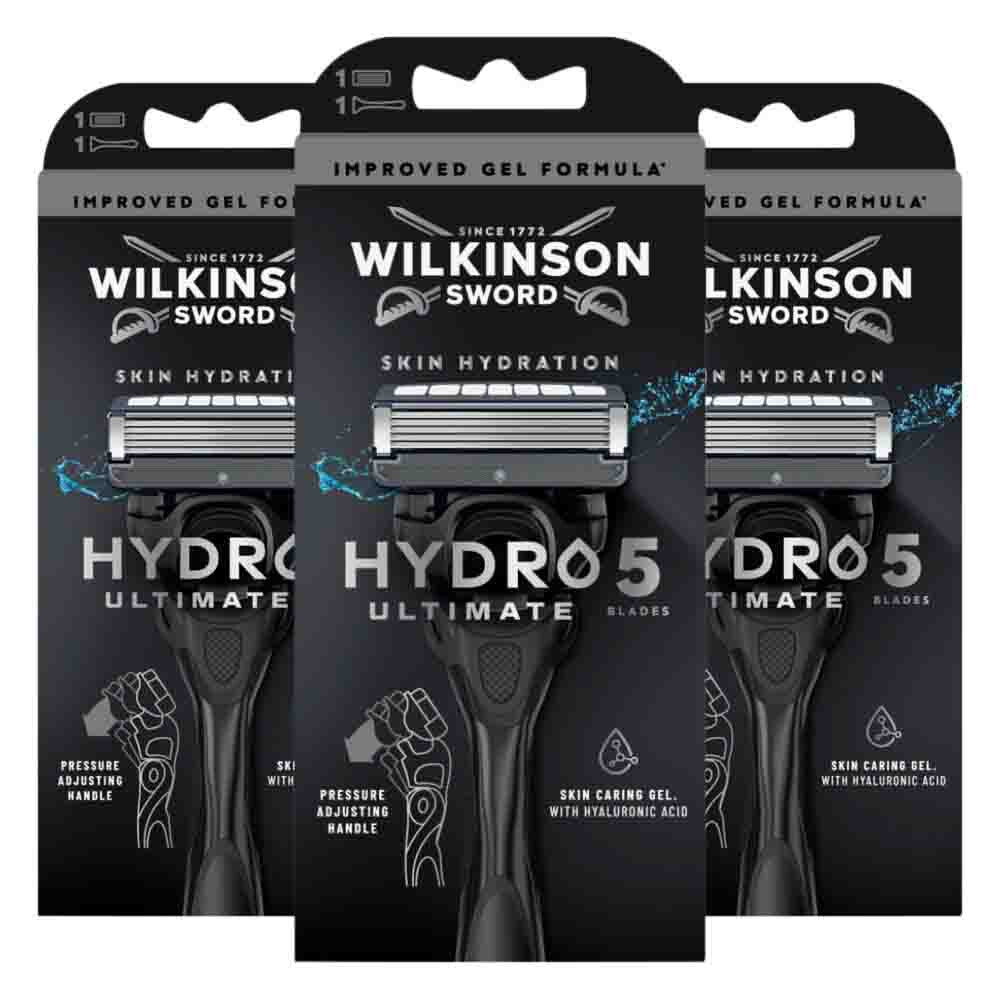 3x Wilkinson Hydro 5 Ultimate Scheersysteem