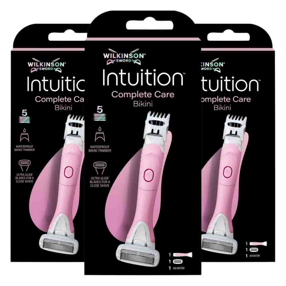 3x Wilkinson Intuition Complete Care Bikini Elektrische Trimmer + Navulmesjes