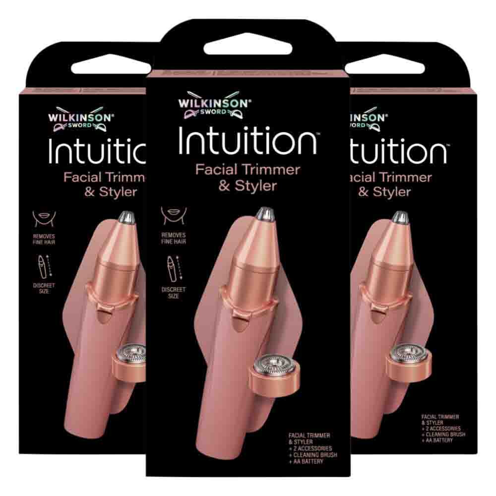 3x Wilkinson Intuition Facial Facial Trimmer and Styler