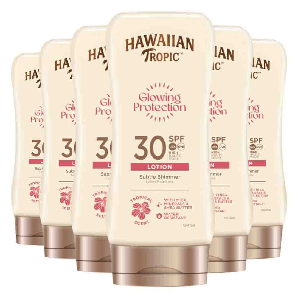 6x Hawaiian Tropic Glowing Protection Lotion SPF 30 170 ml