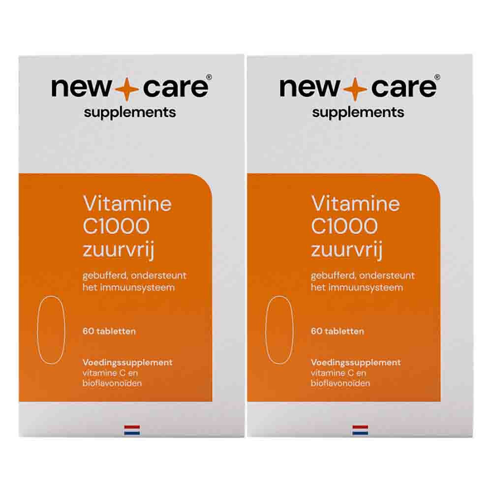 2x New Care Vitamine C1000 Zuurvrij 60 tabletten