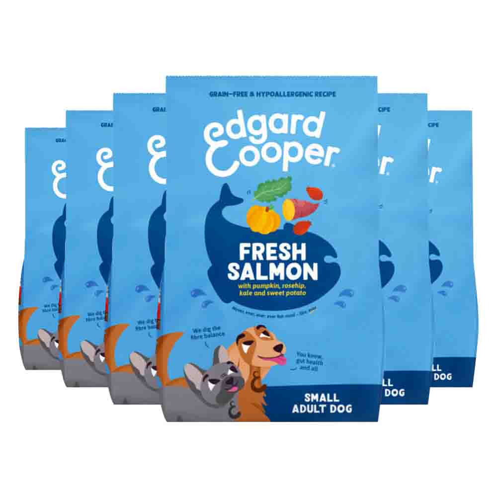 6x Edgard&Cooper Hondenvoer Droog Adult Small Zalm 700 gr