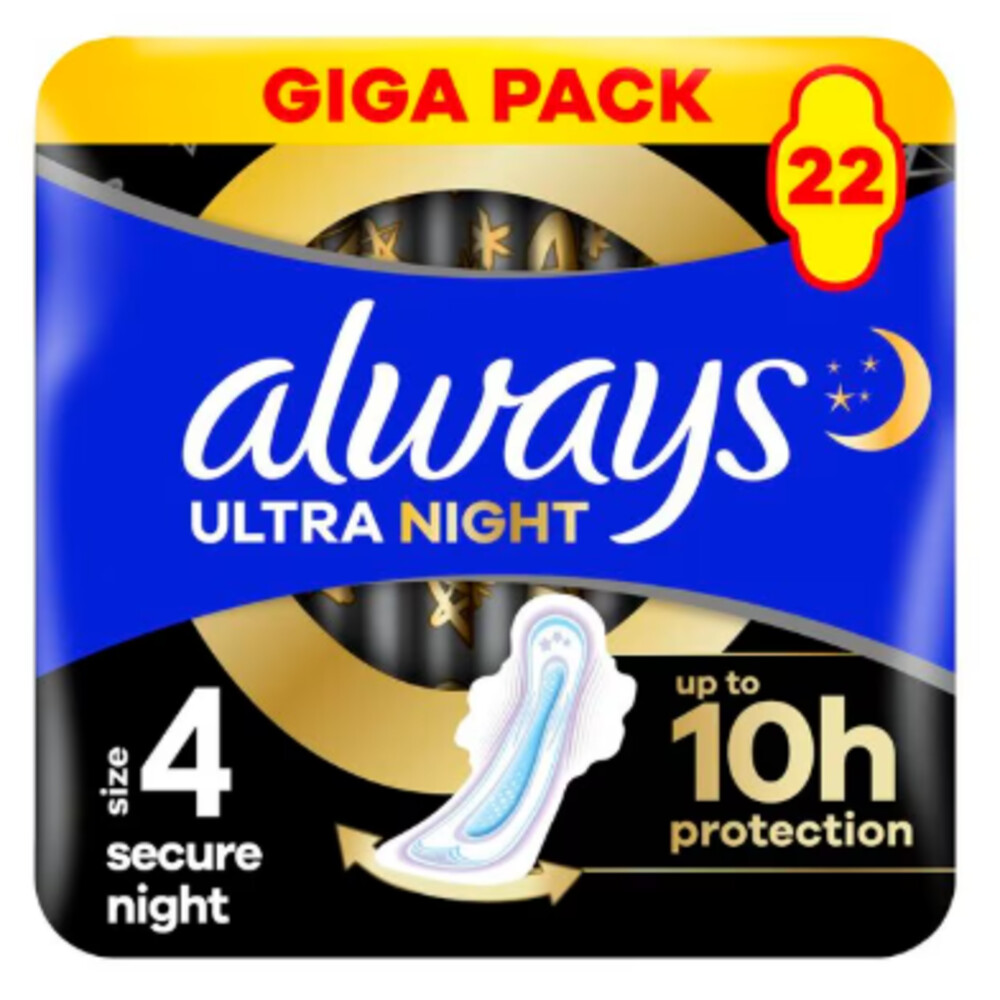 Always Maandverband Ultra Secure 5 Nacht 22 stuks